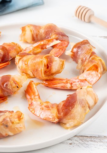 Rezept Riesengarnelen im Pancetta-Mantel