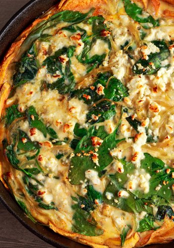 Rezept Herzhafte Spinat-Ricotta-Torte im Kartoffelmantel