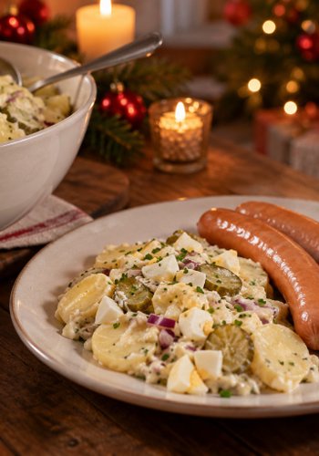 Rezept Kartoffelsalat mit Würstchen