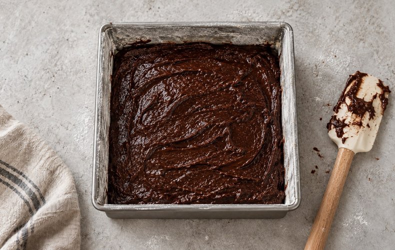 Kürbis-Amaretti-Cheesecake-Brownies: Schritt 5