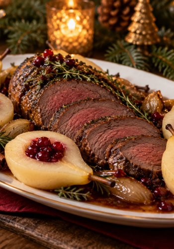 Rezept Preiselbeerbirnen