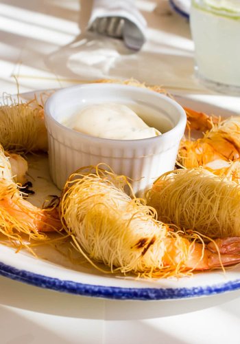 Rezept Riesengarnelen im Kataifi-Teig