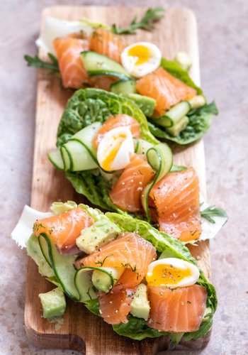 Rezept Salatkörbchen mit Garnelen und Avocado