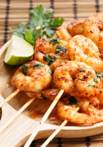 Rezept Scharfe Garnelenspieße
