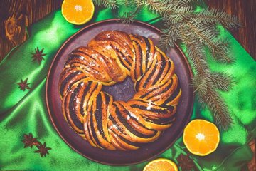 Rezept Weihnachtskranz mit Nutella