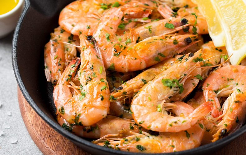 Rezept für Zitronengarnelen aus der Pfanne